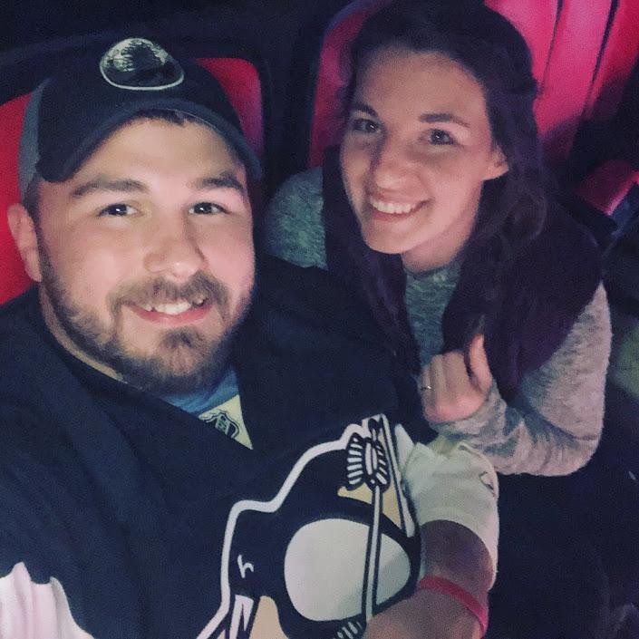 Little Cesars Arena in Detroit! Kristin's first redwings game, and JT supporting the penguins in the redwings home.