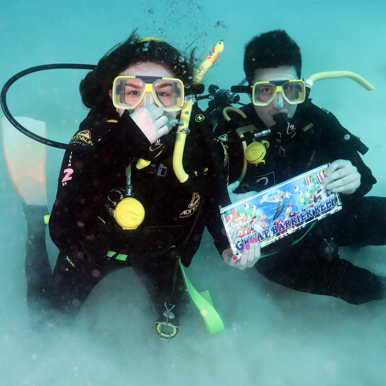 Scuba diving in the Great Barrier Reef