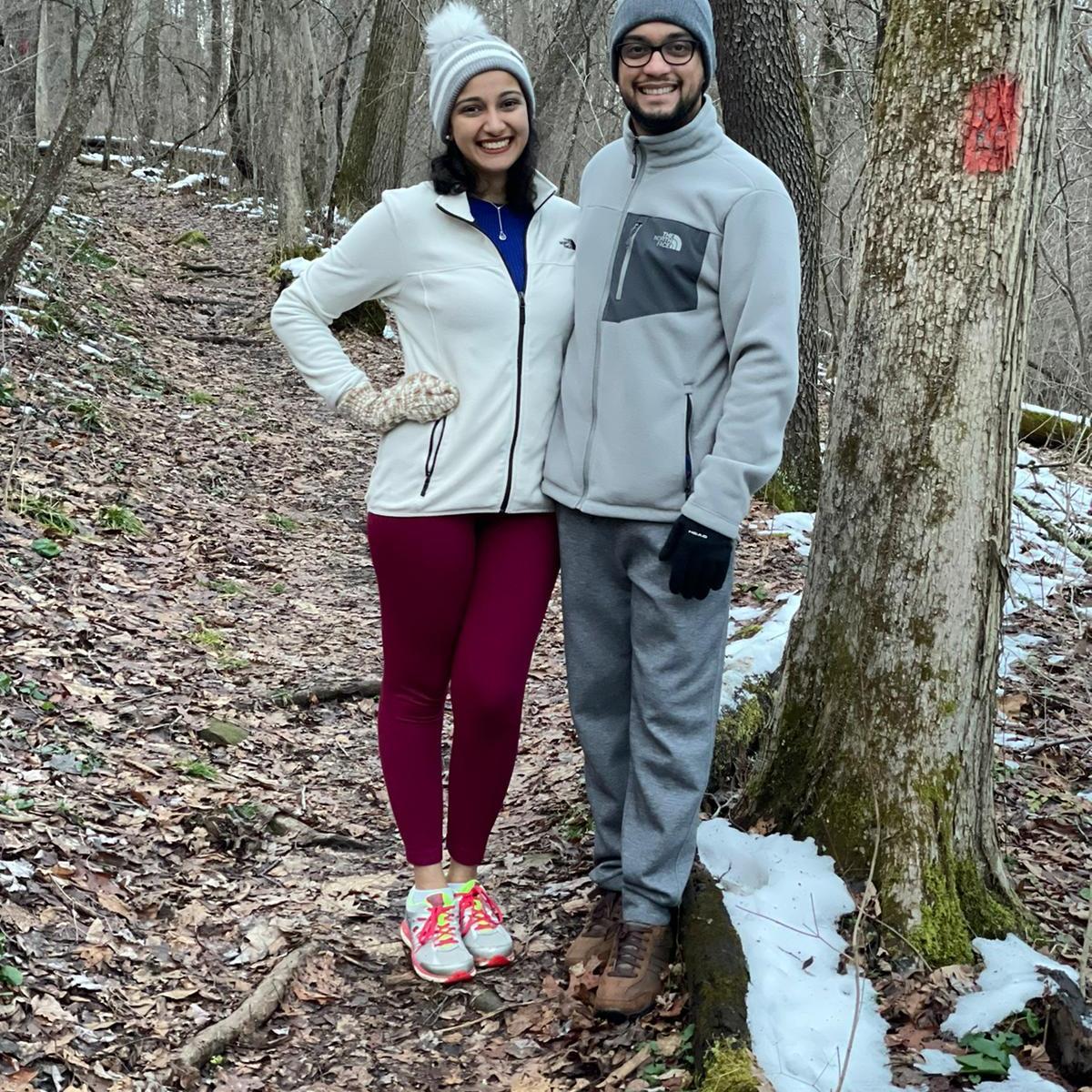 First Hike together (It was freezing!)