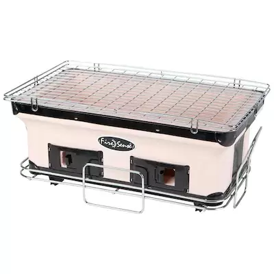 Fire Sense 170-Sq in Tan Portable Charcoal Grill