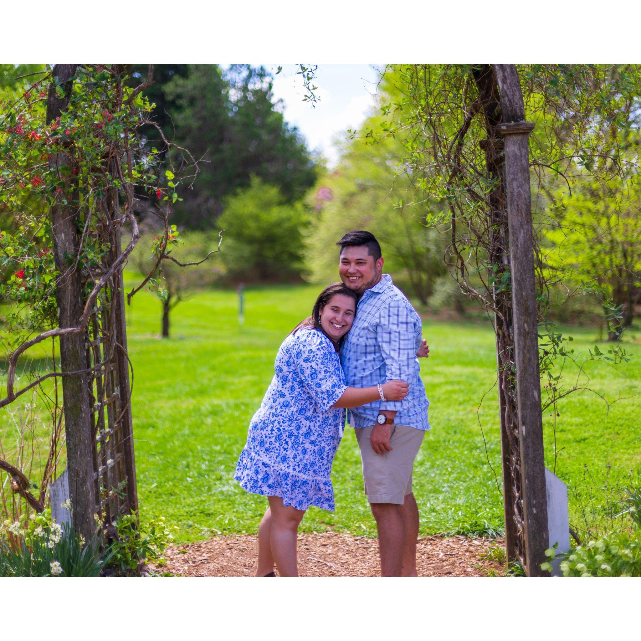 This is a shot from our first couples photo shoot for our 5 year anniversary. As you can see we are always laughing.