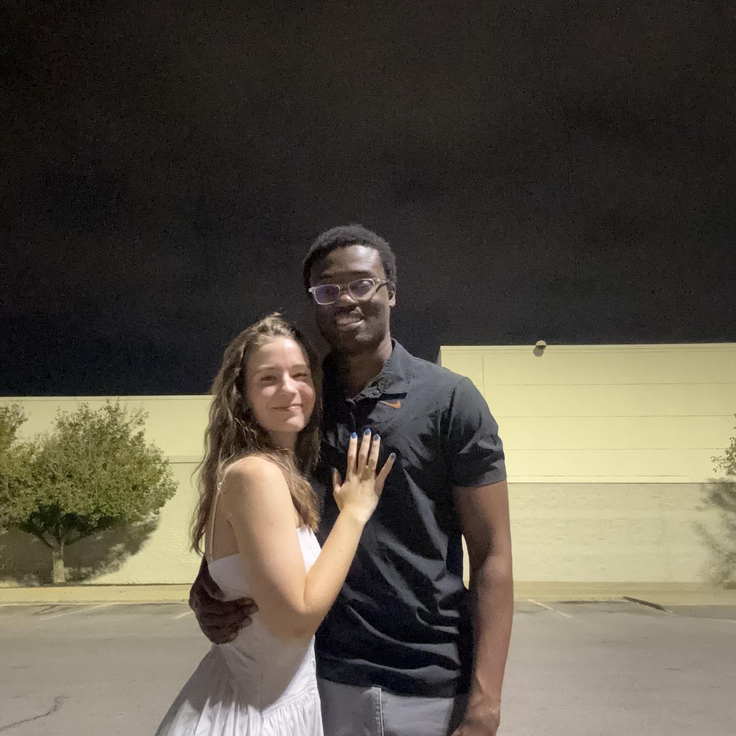 The night we got engaged!