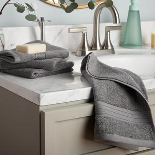 Everyday Dobby Border Washcloth, Set of 4