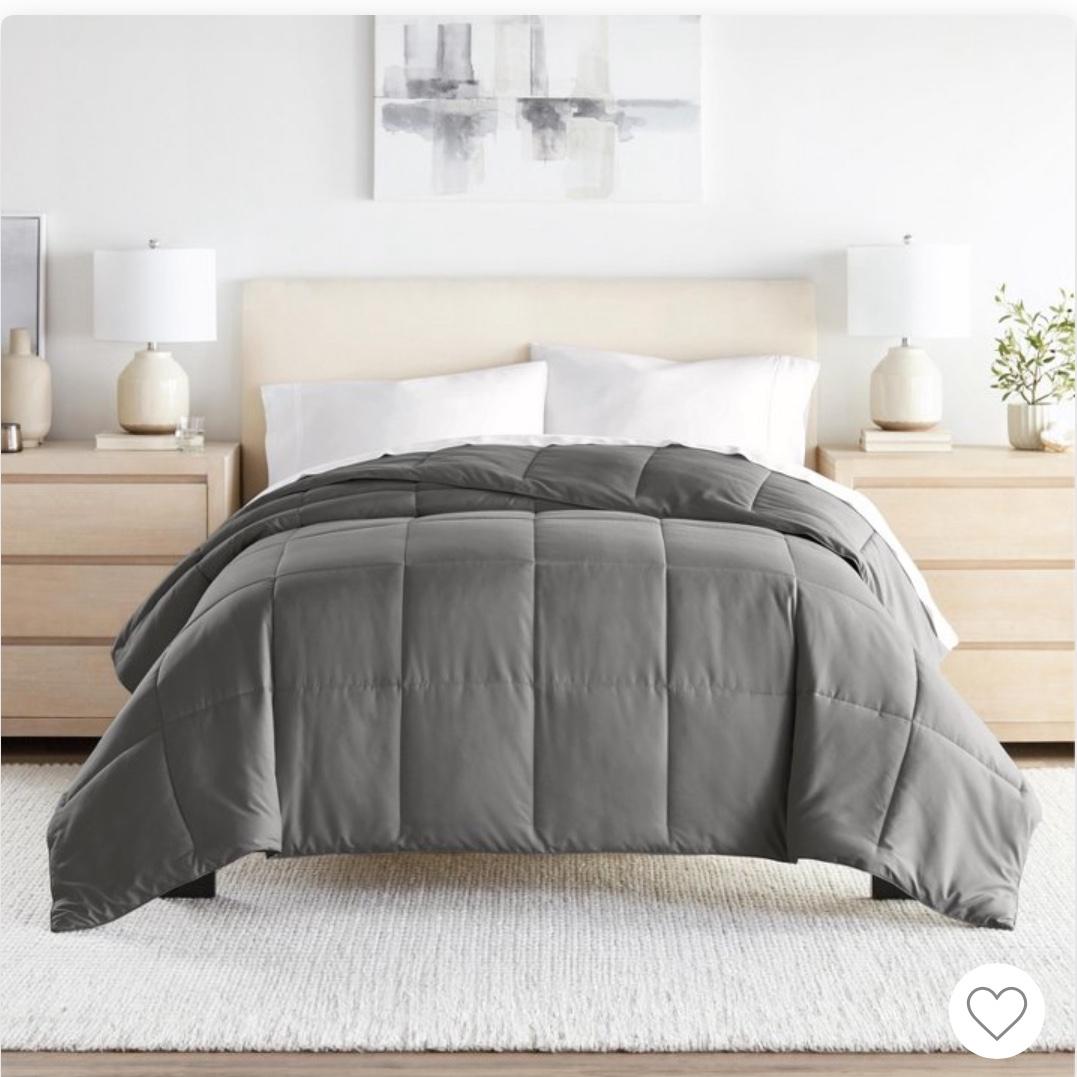 Queen All Season Comforter-Gray