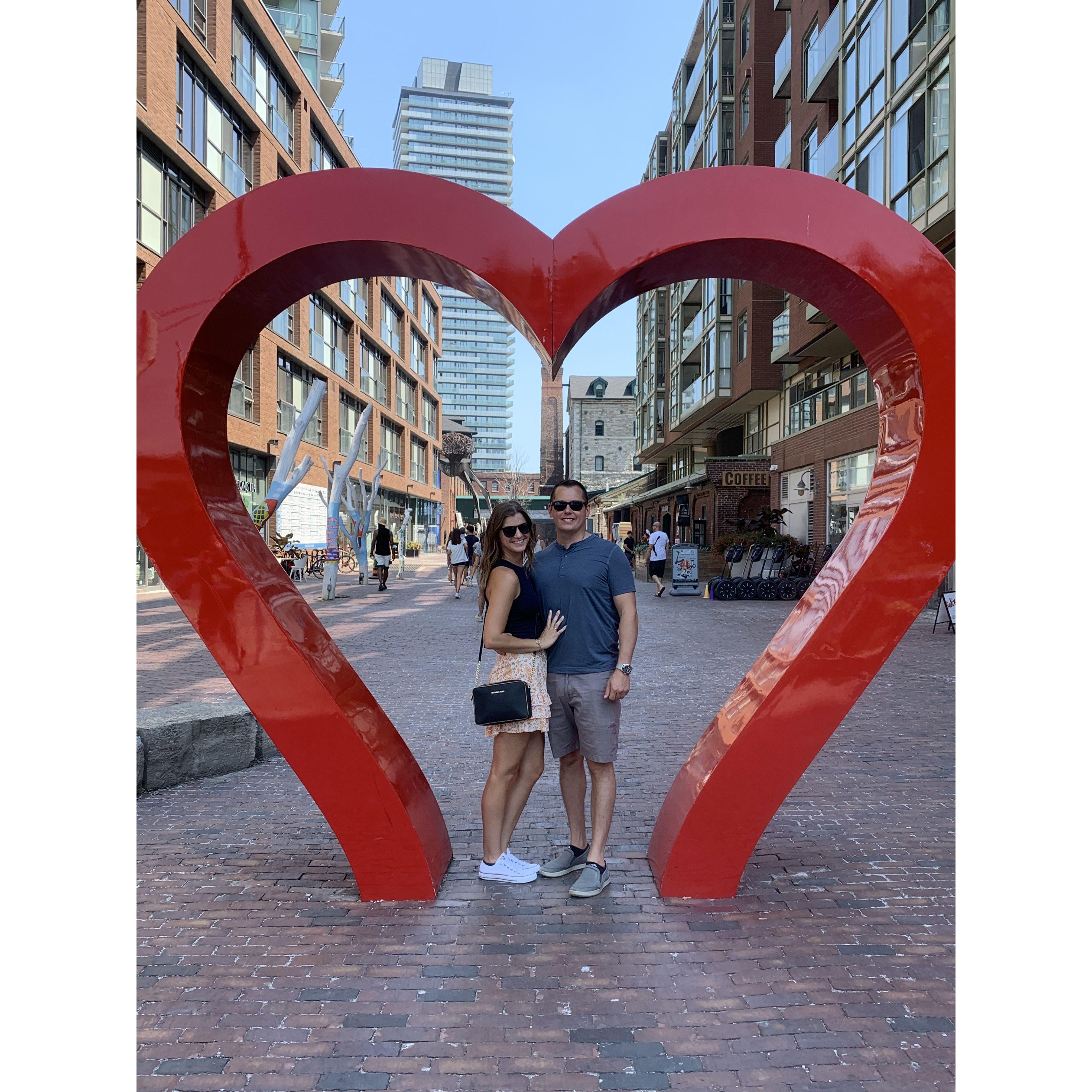 Our first trip abroad. Toronto, Canada