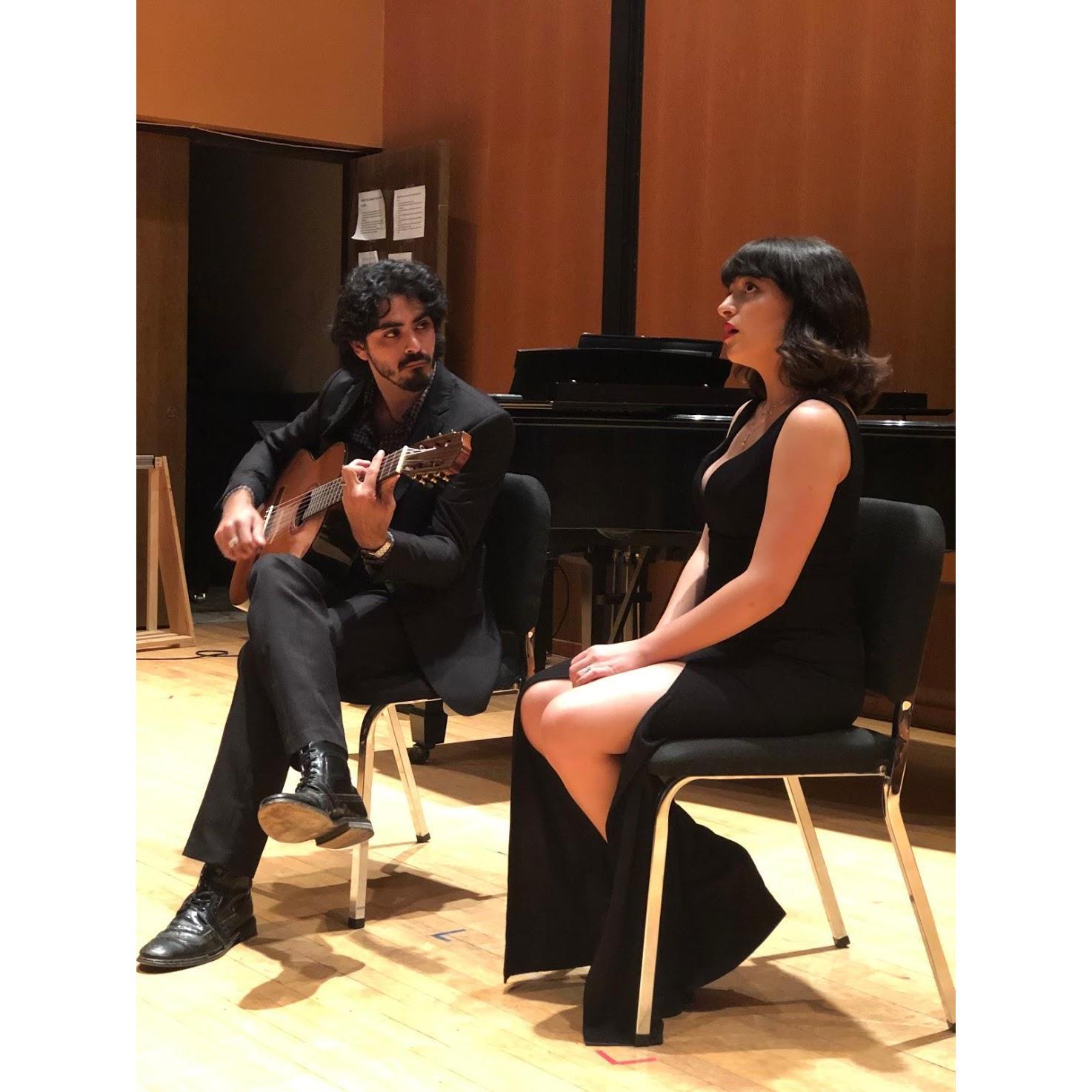 Our first live performance together.