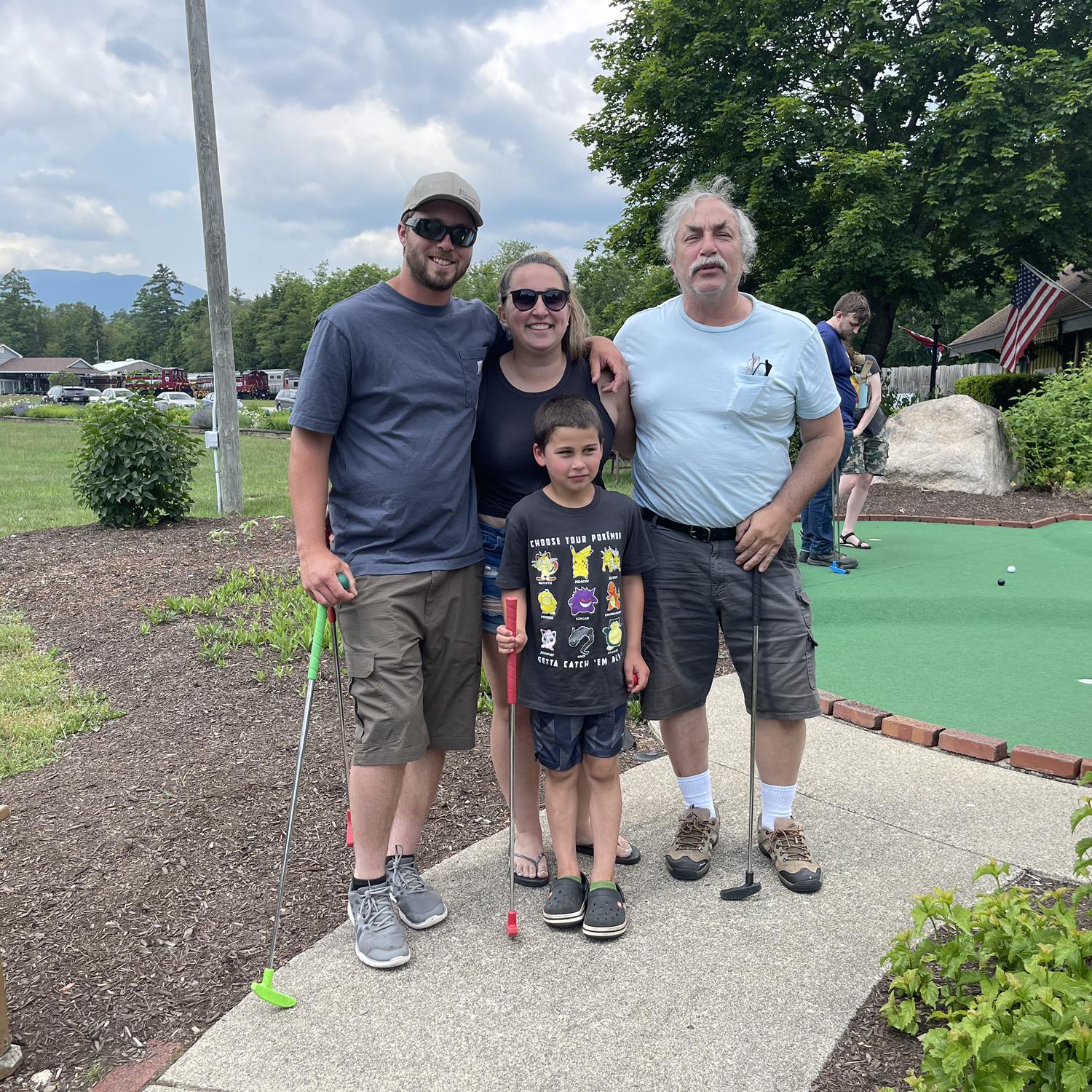 Just a little fathers day mini golf session