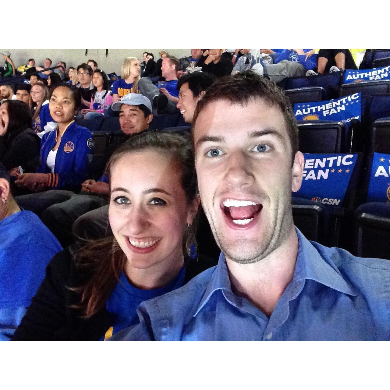 First Warriors game at Oracle Arena, November 2015