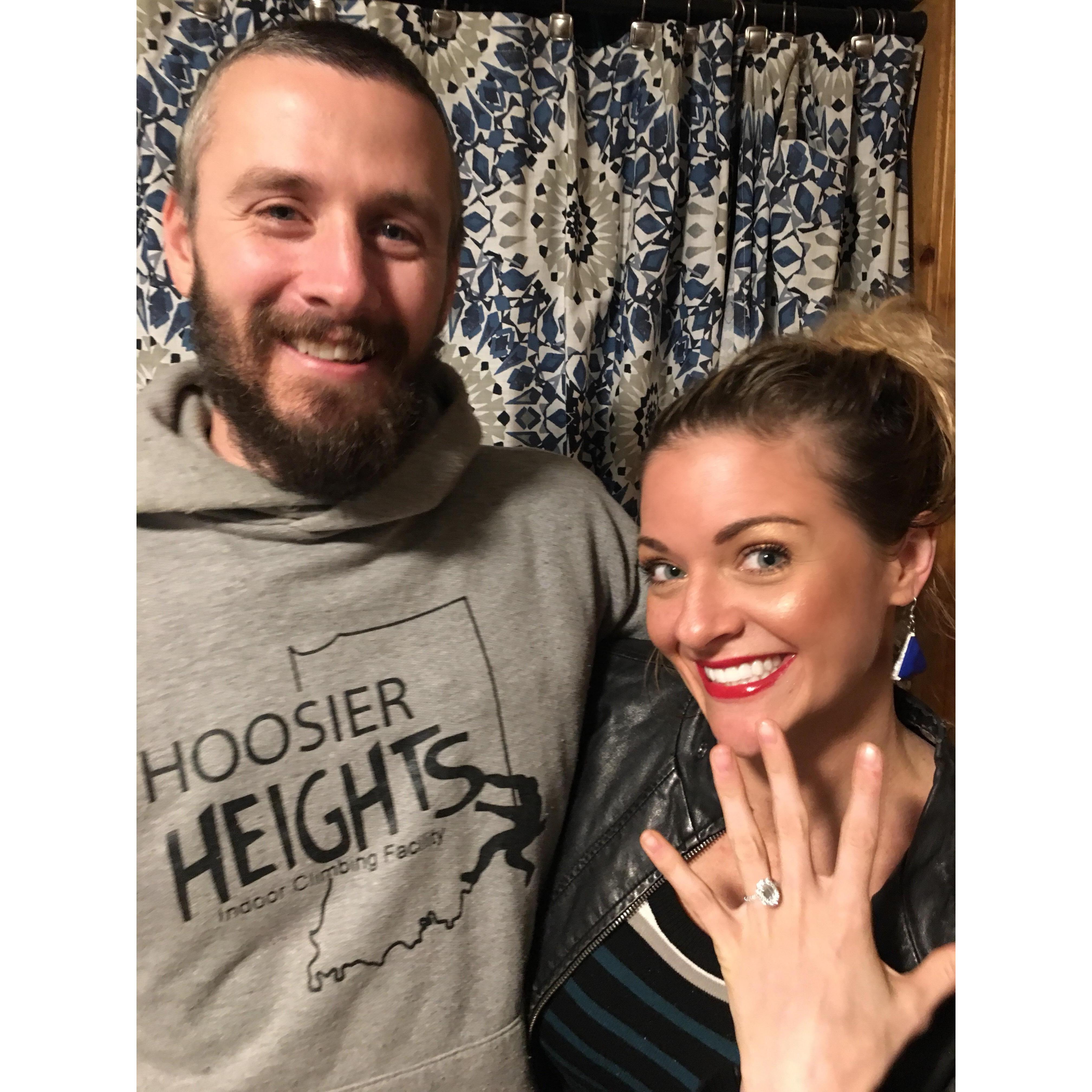 The day he popped the question!!!!
