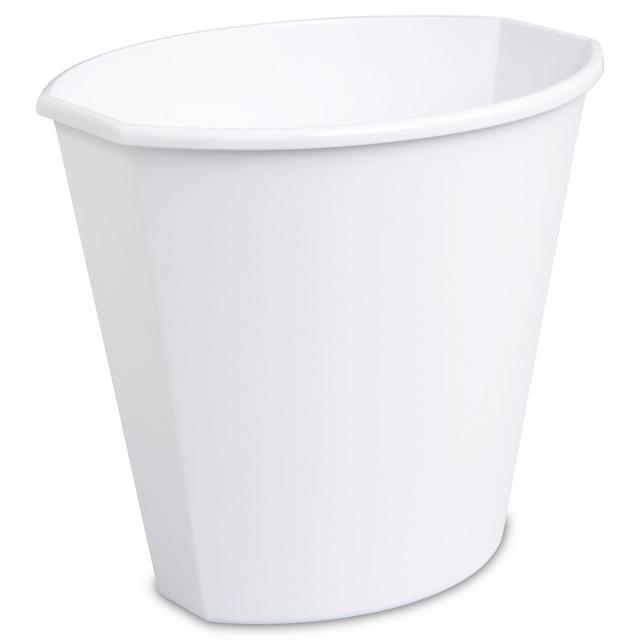 Sterilite 2.5 gal./9.5 L Bathroom Garbage Can, White