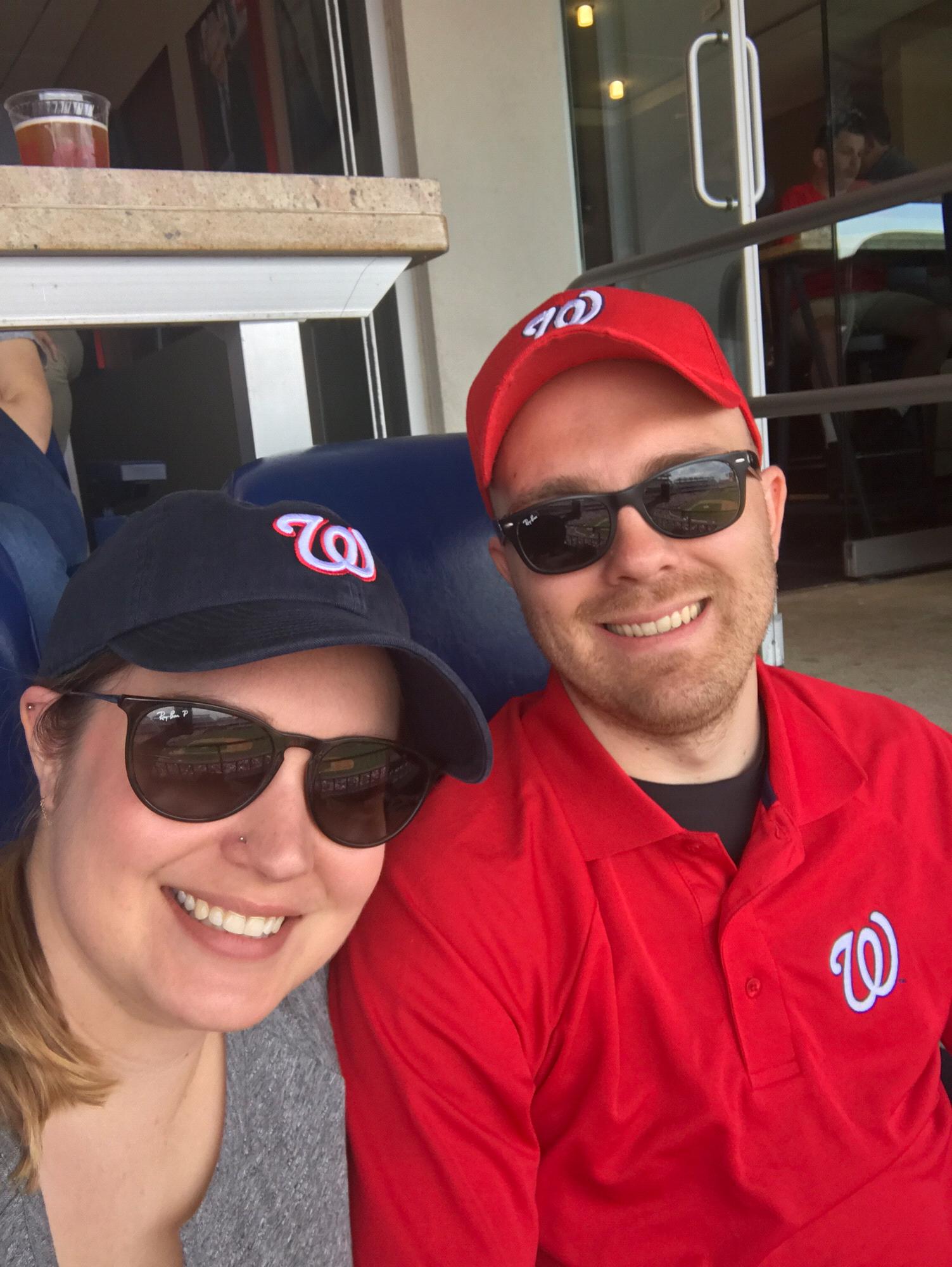 Cheering on the Nats