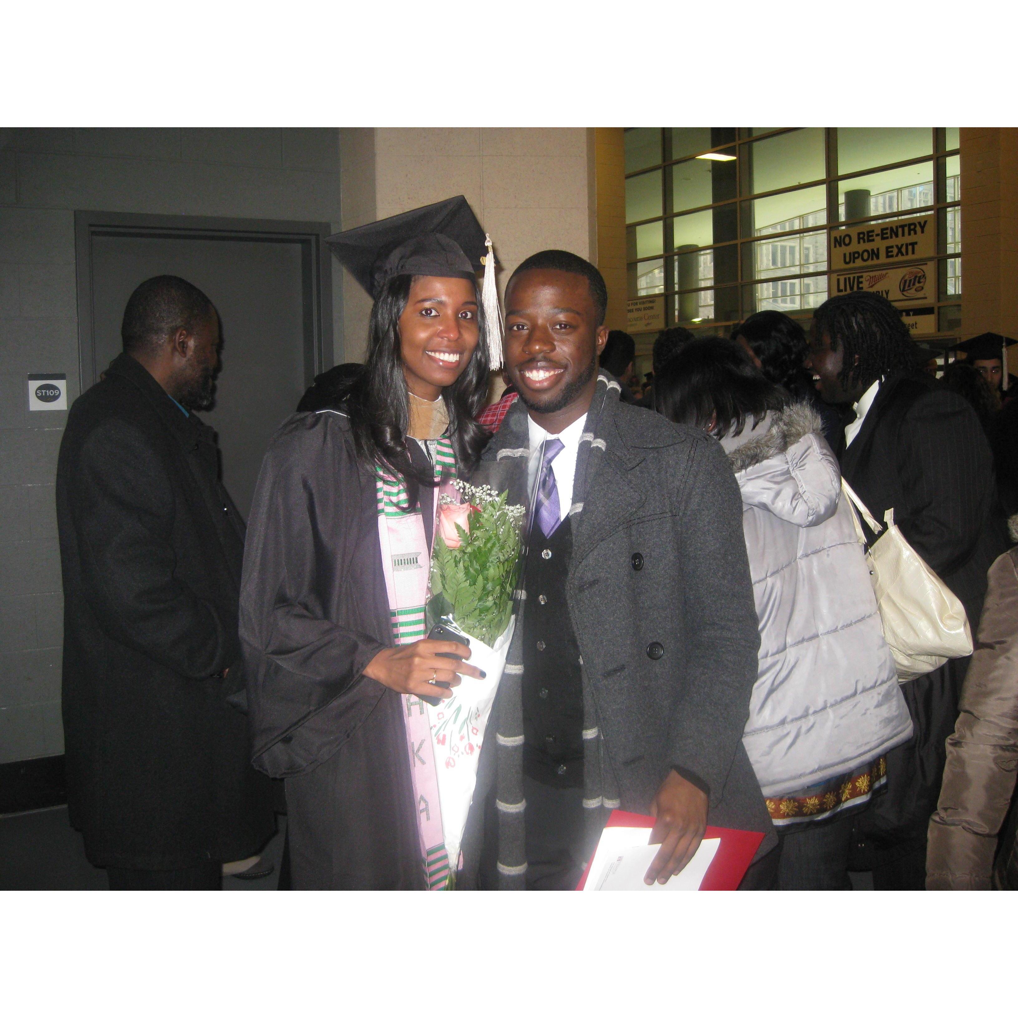Taz's graduation from Temple University, January 2011
