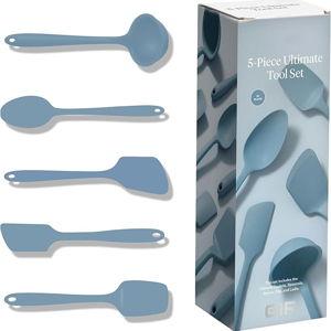 GIR: Get It Right 5-Piece Silicone Ultimate Kitchen utensils set - Color: Slate