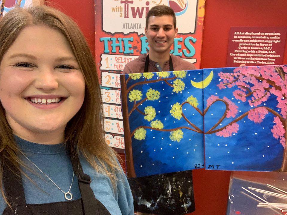 We made a painting together!