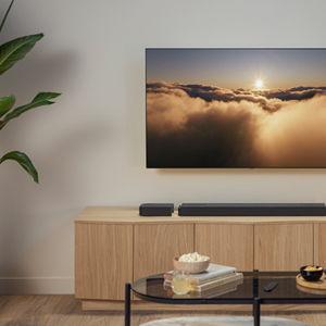 TV Soundbar with Built-in Woofer