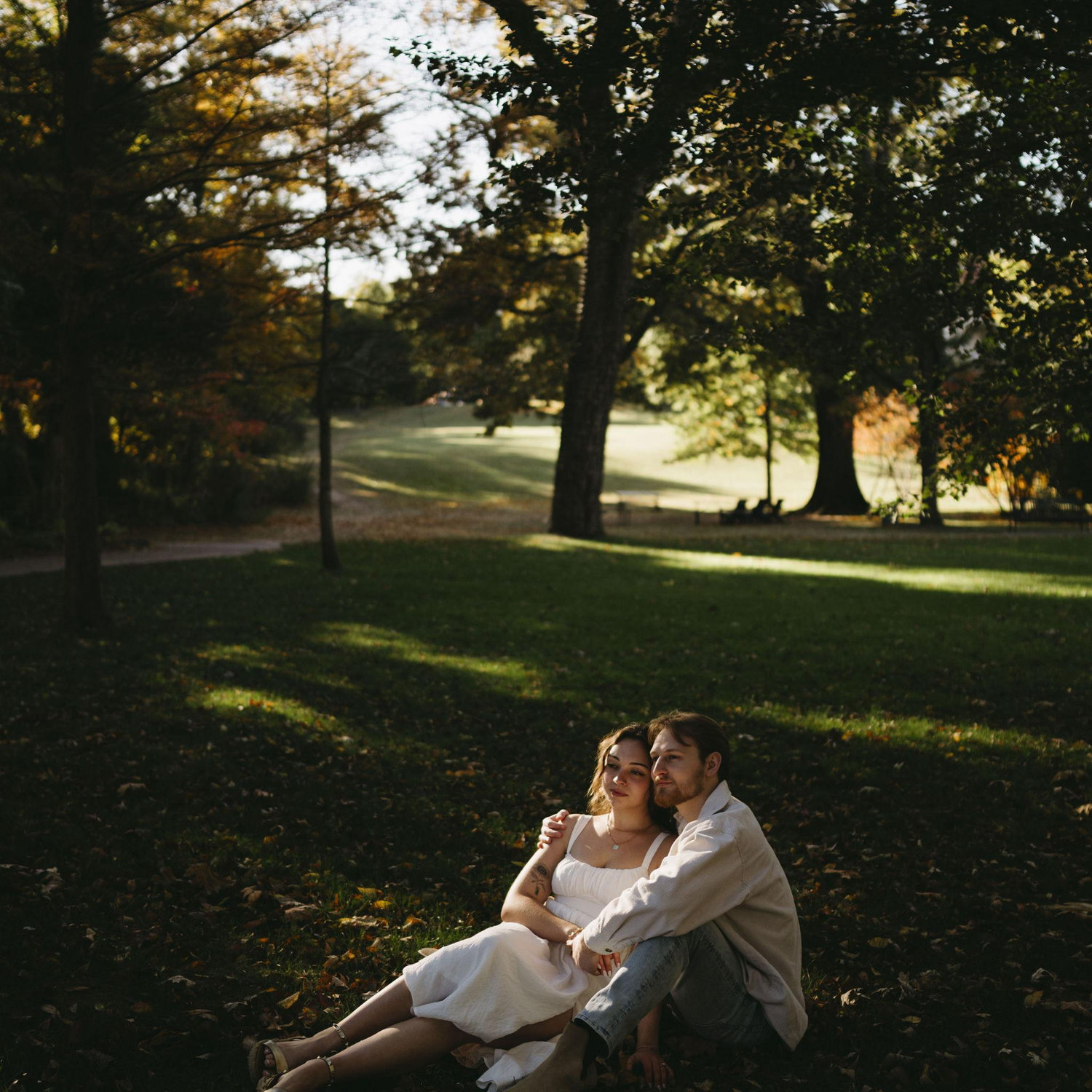 Engagement photos at the Philbrook November 2025