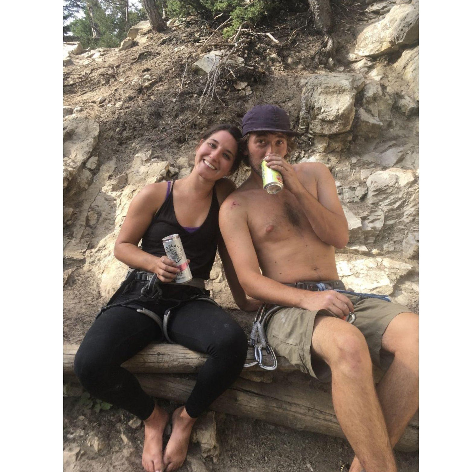 Our first rock climbing experience together