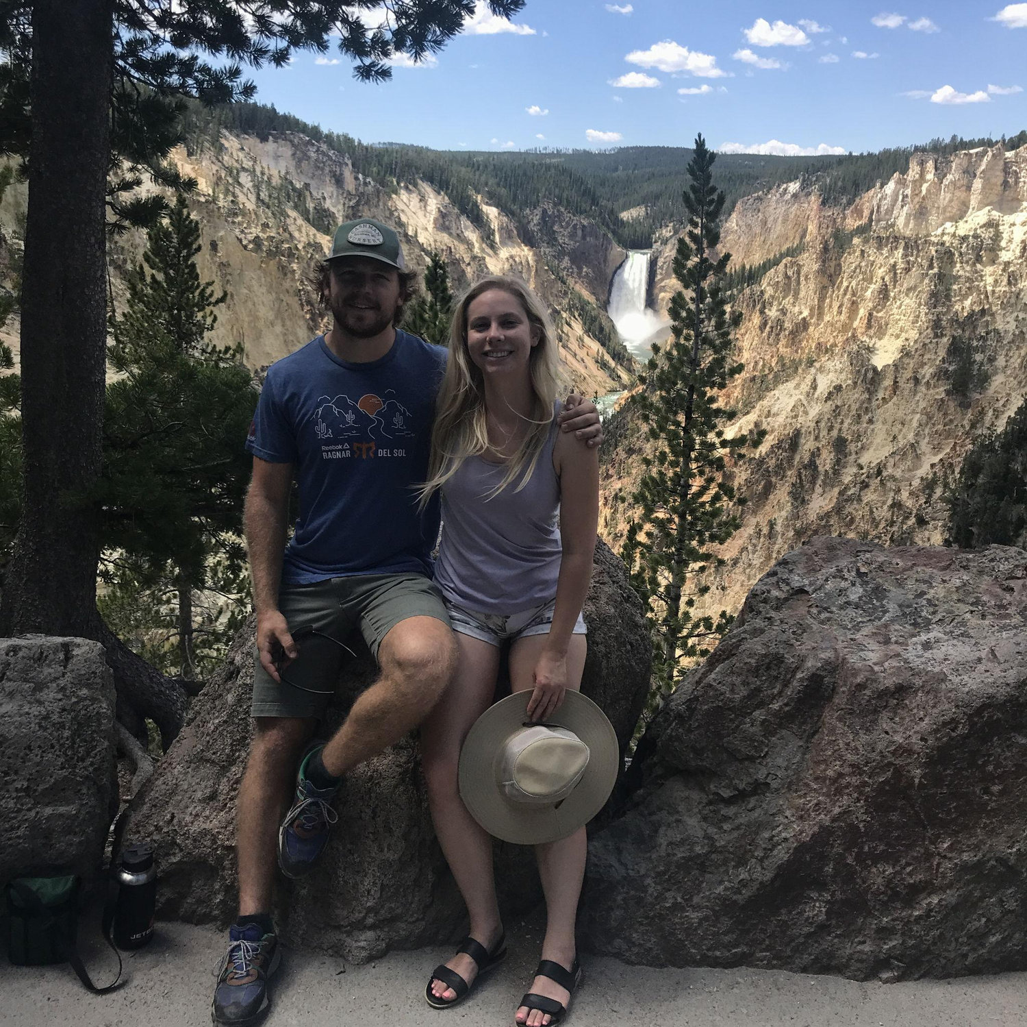 Chasing waterfalls in Yellowstone National Park
