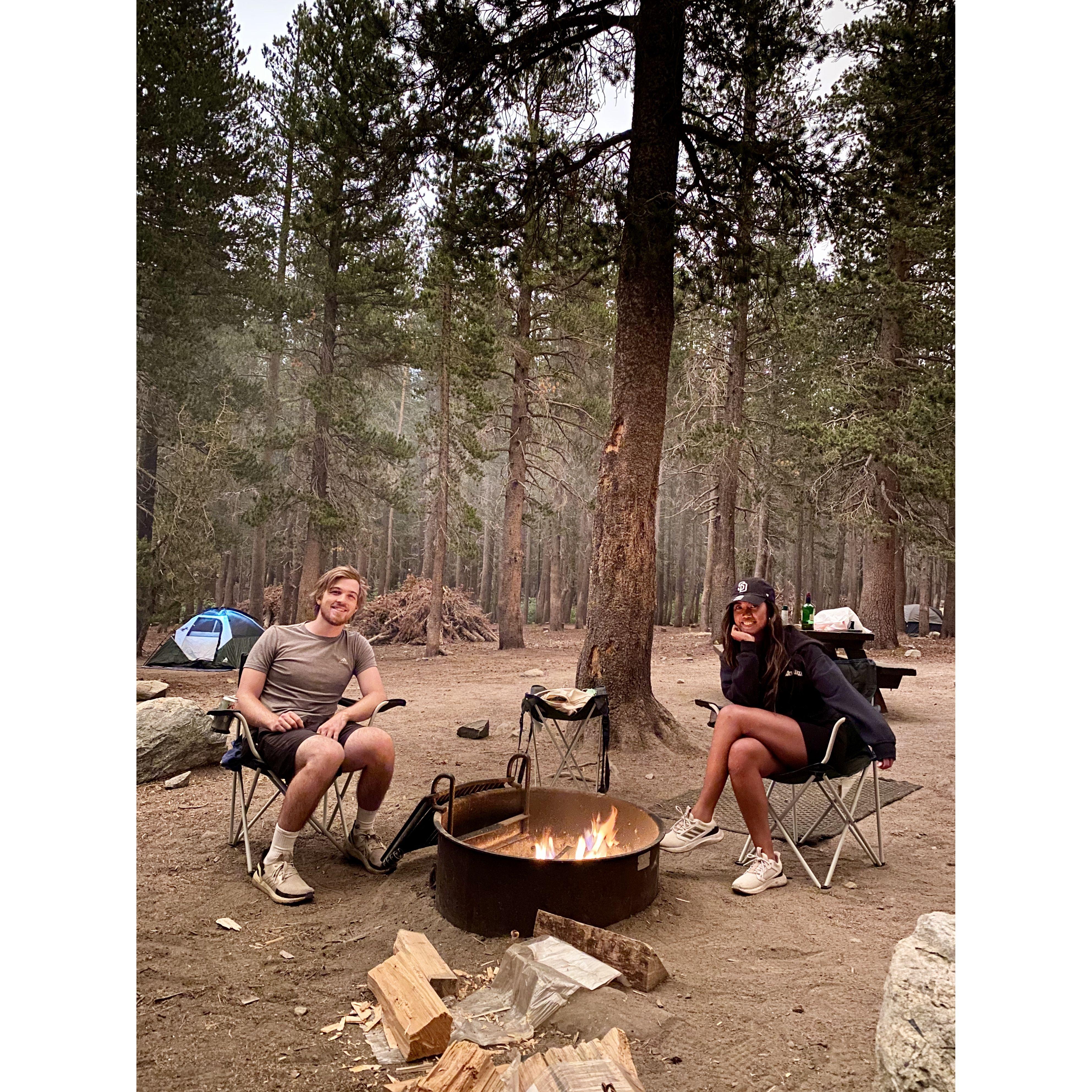 Things we love to do together: CAMP!