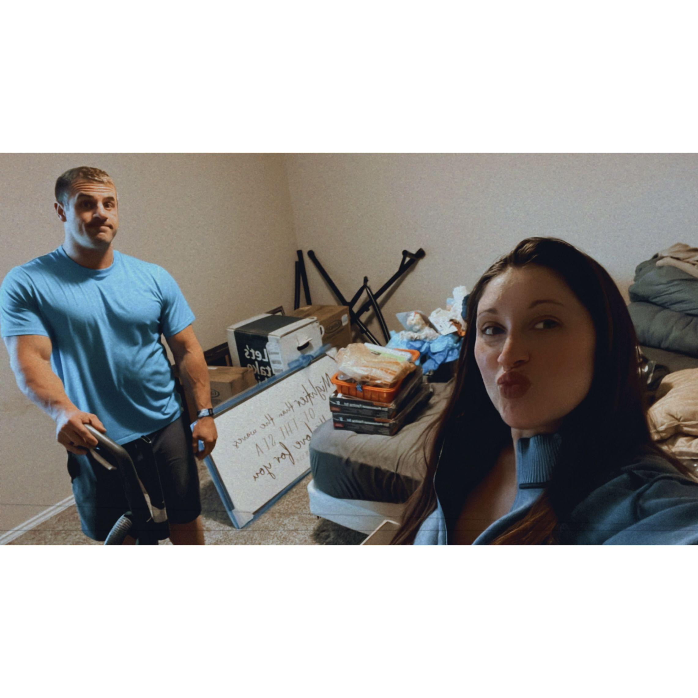 Getting the baby boy's nursery ready