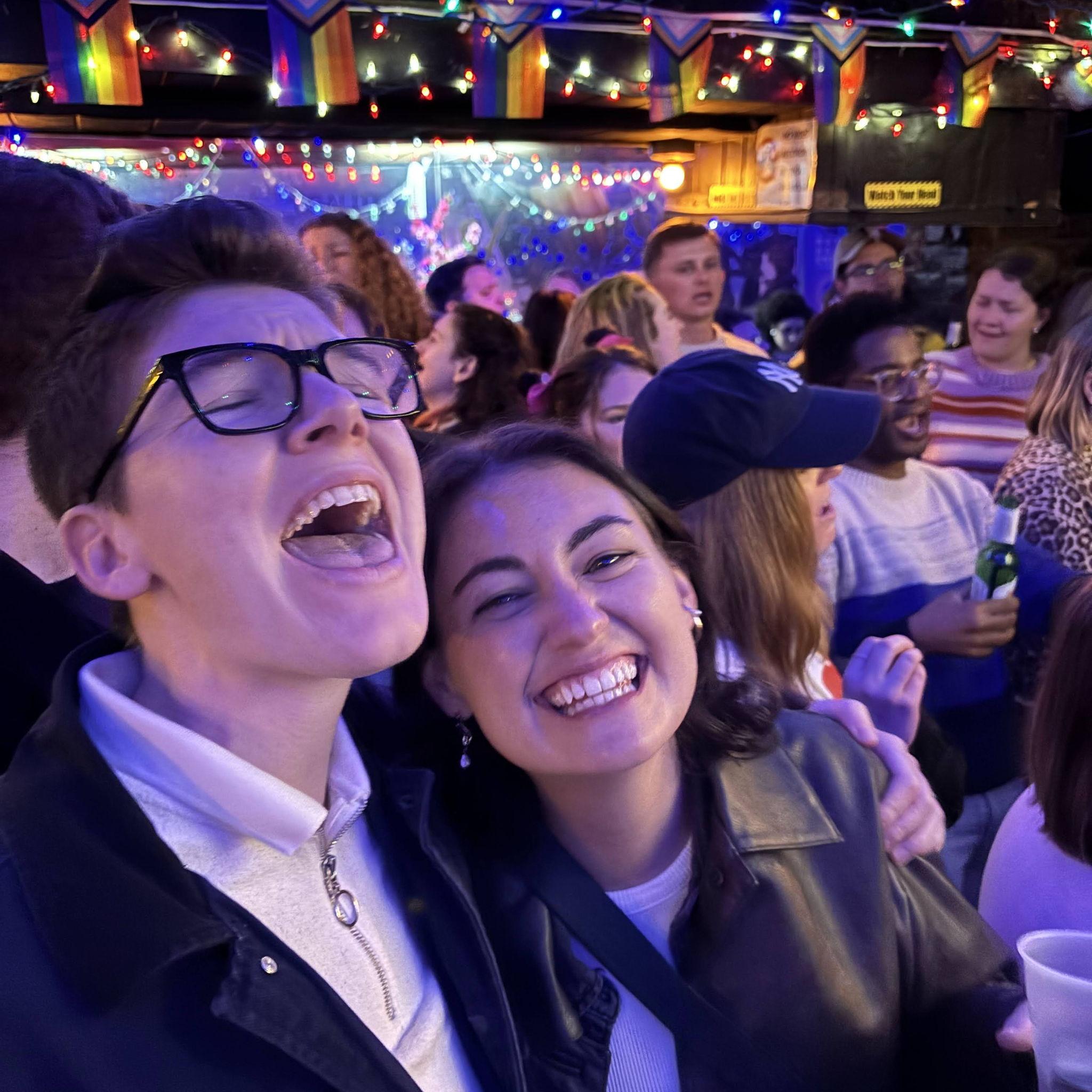 Singing show tunes in the West Village