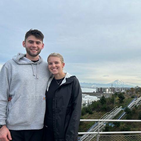 Us with Mt Rainier!