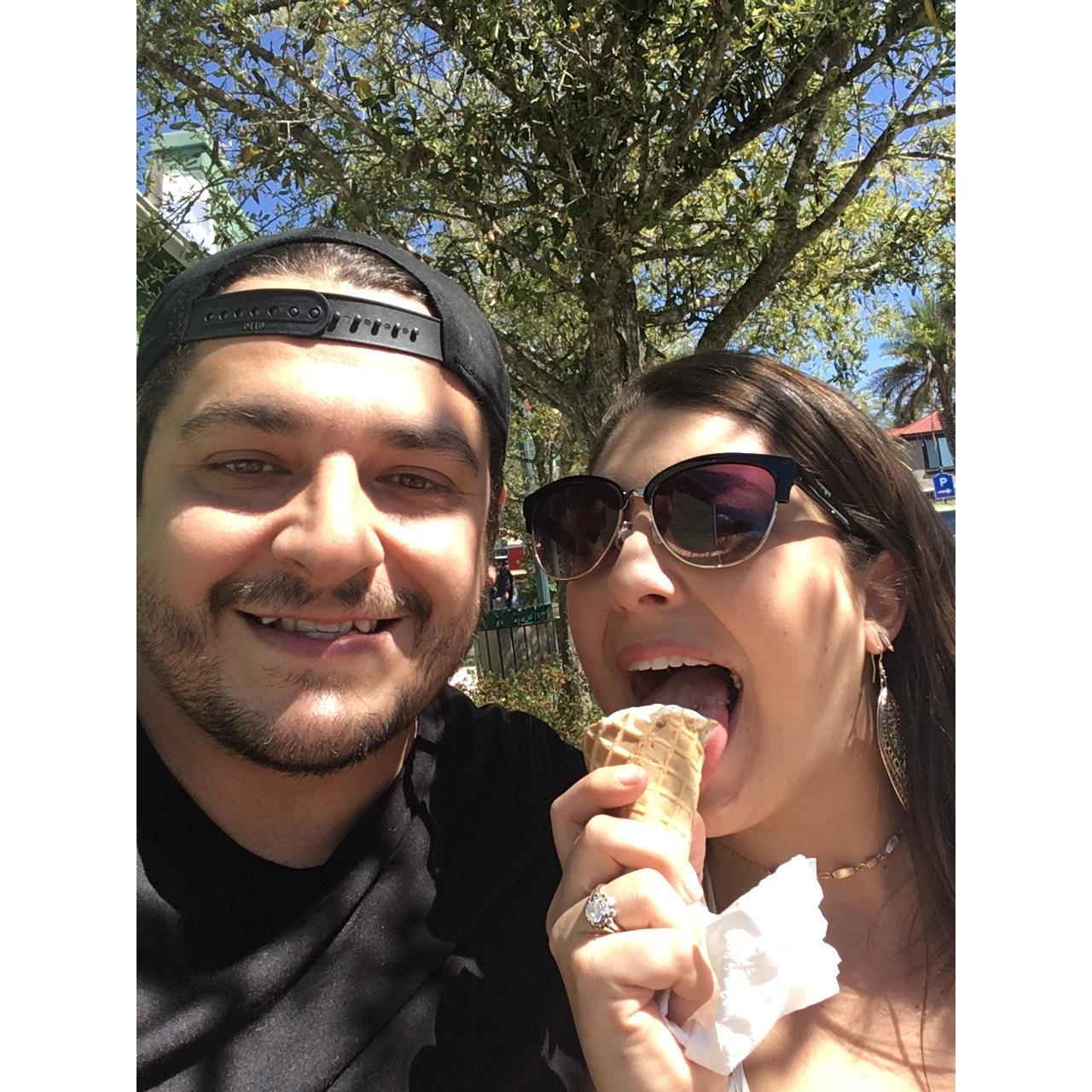 True love is letting one person eat ice cream, even when the other person is not allowed.