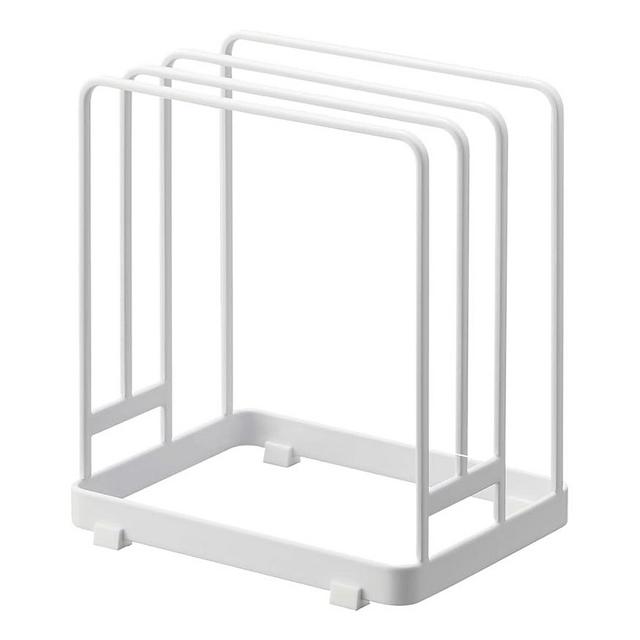 Yamazaki Home Tower Cutting Board Holder Storage Stand For Round And Rectangular Chopping Boards - Steel