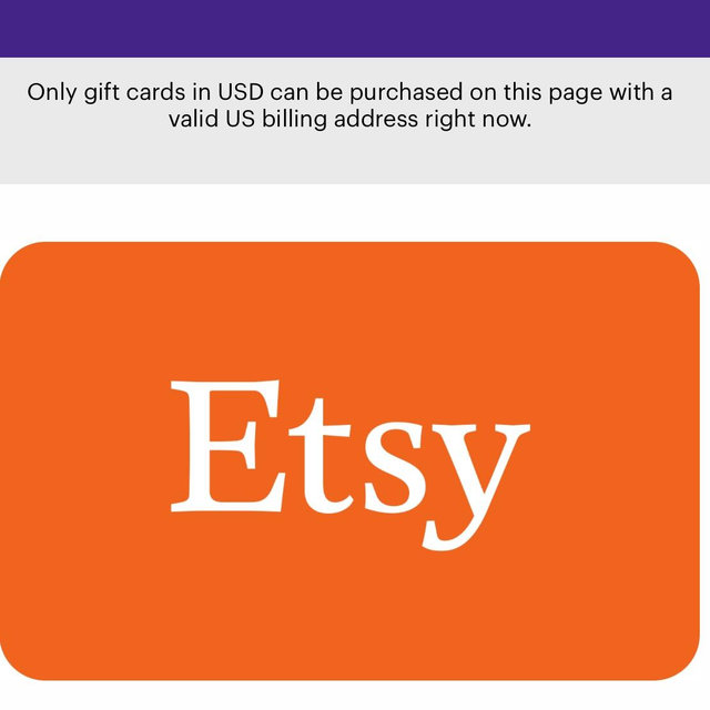Etsy Gift Card