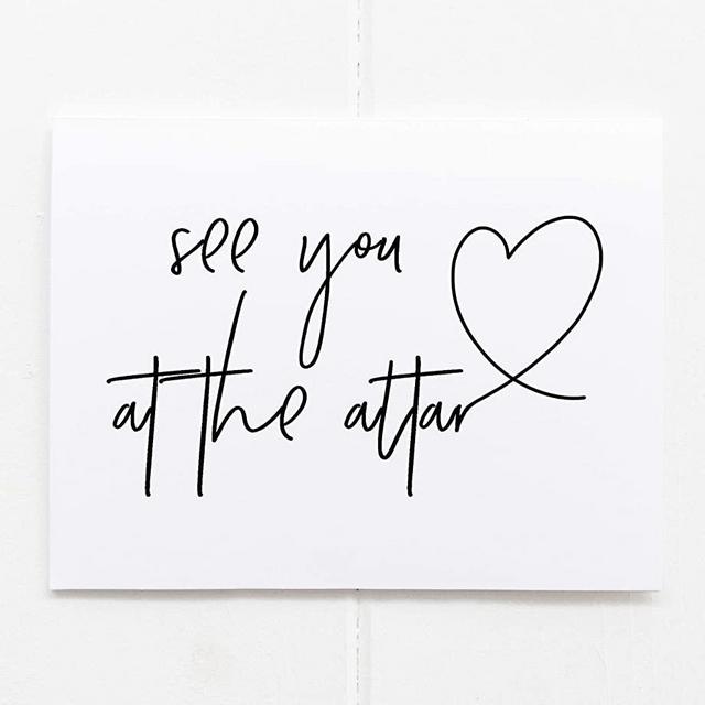 Groom Card From Bride on Our Wedding Day Stationery, See You At The Altar, Husband To Be Letter, Love Gift For Him from Wife, Marry You Vows