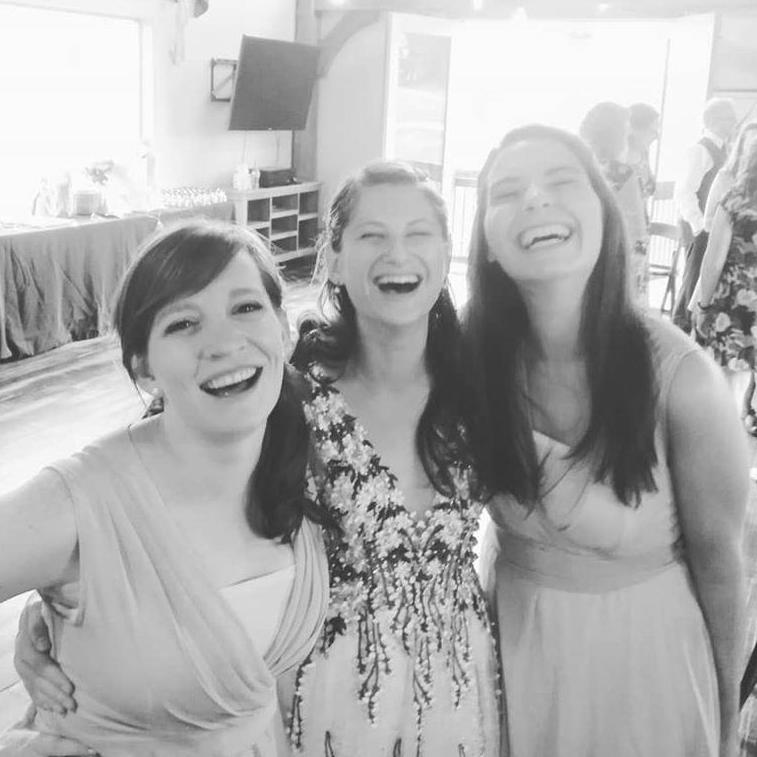 Marcel, Bridesmaid Hanna, and MOH Biza - Hanna & Sam's Wedding - Black Forest, CO - August 3, 2019