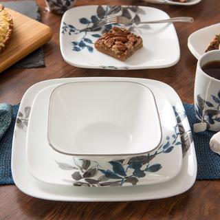 Corelle Kyoto Leaves 30-Piece Dinnerware Set, Service for 6