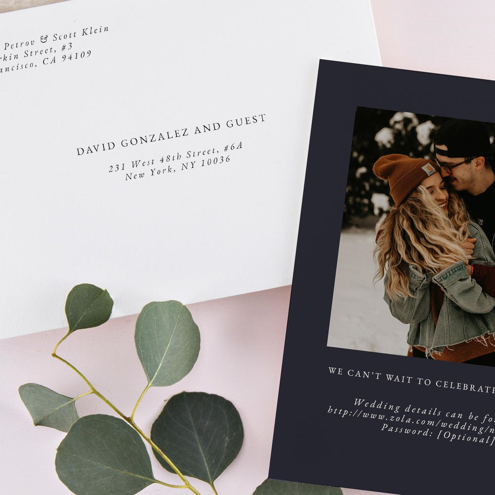Dolce Portrait | Ebony | Zola Save The Dates