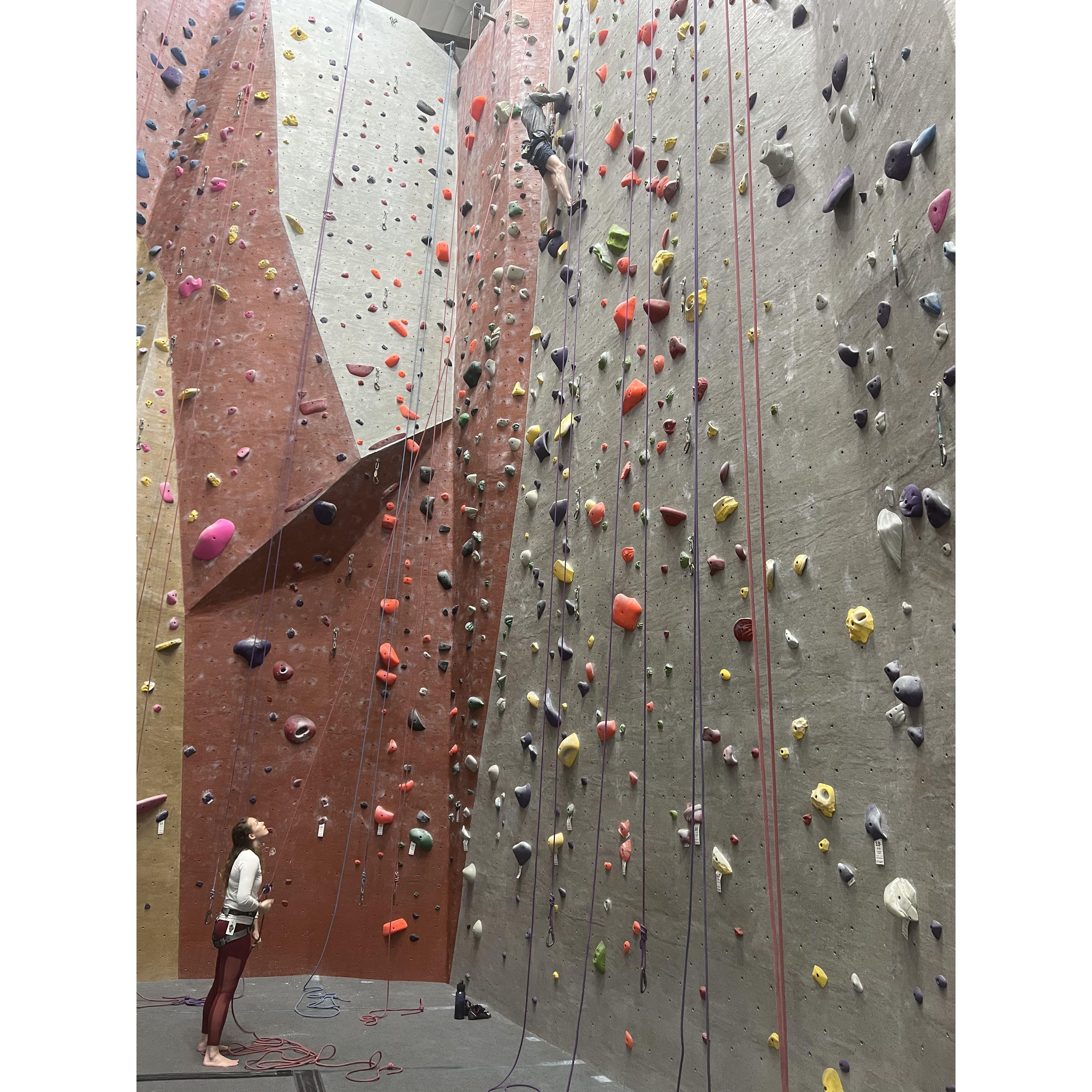 Let's go rock climbing! We have been climbing since 2022.