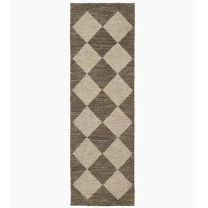 Rome Hand-Loomed Wool Runner in Brown