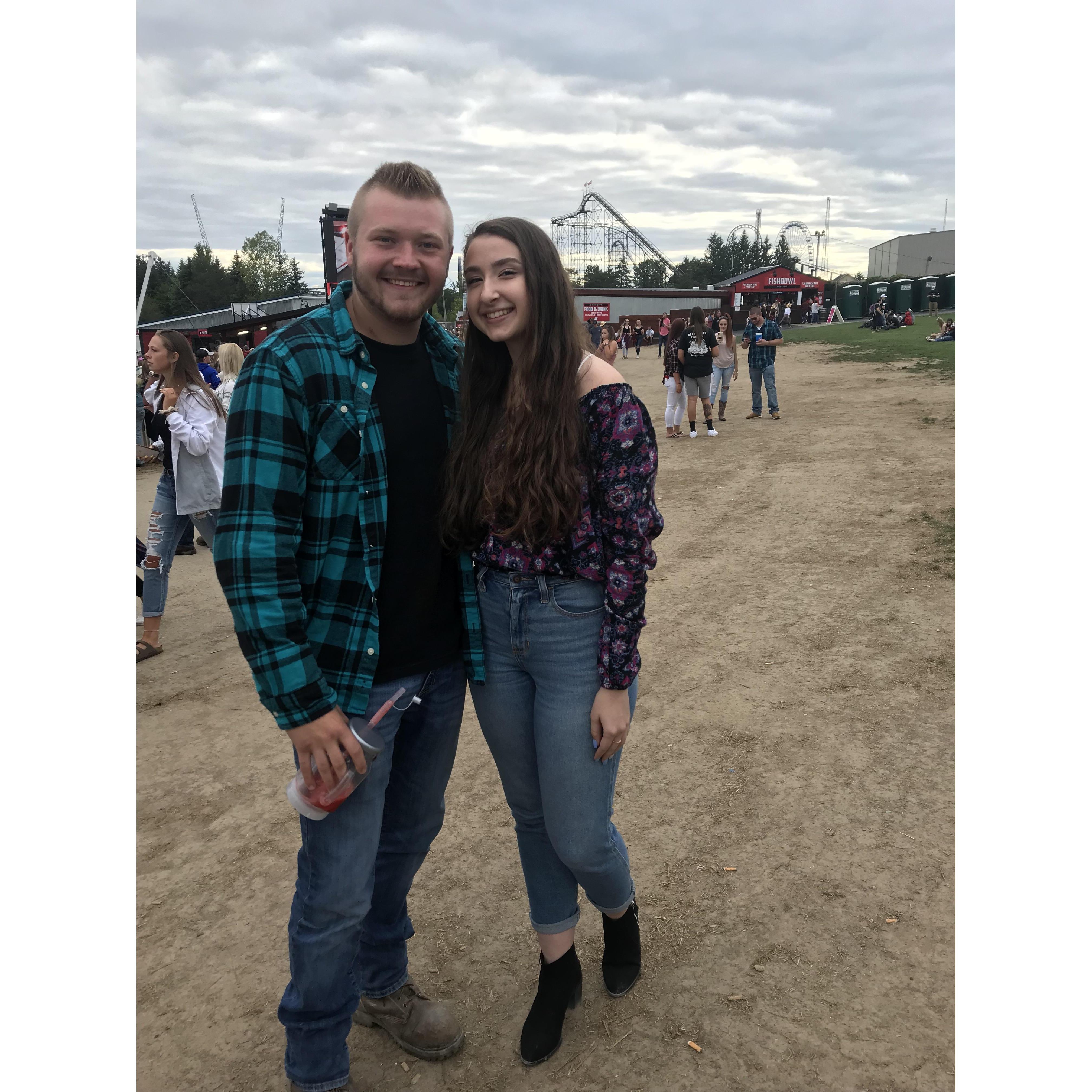 Florida Georgia Line, Dan and Shay, and Morgan Wallen concert at Darien Lake. Torrey and Josh's song is "Chasin You" by Morgan Wallen. He played our song and we danced and sang it to each other.