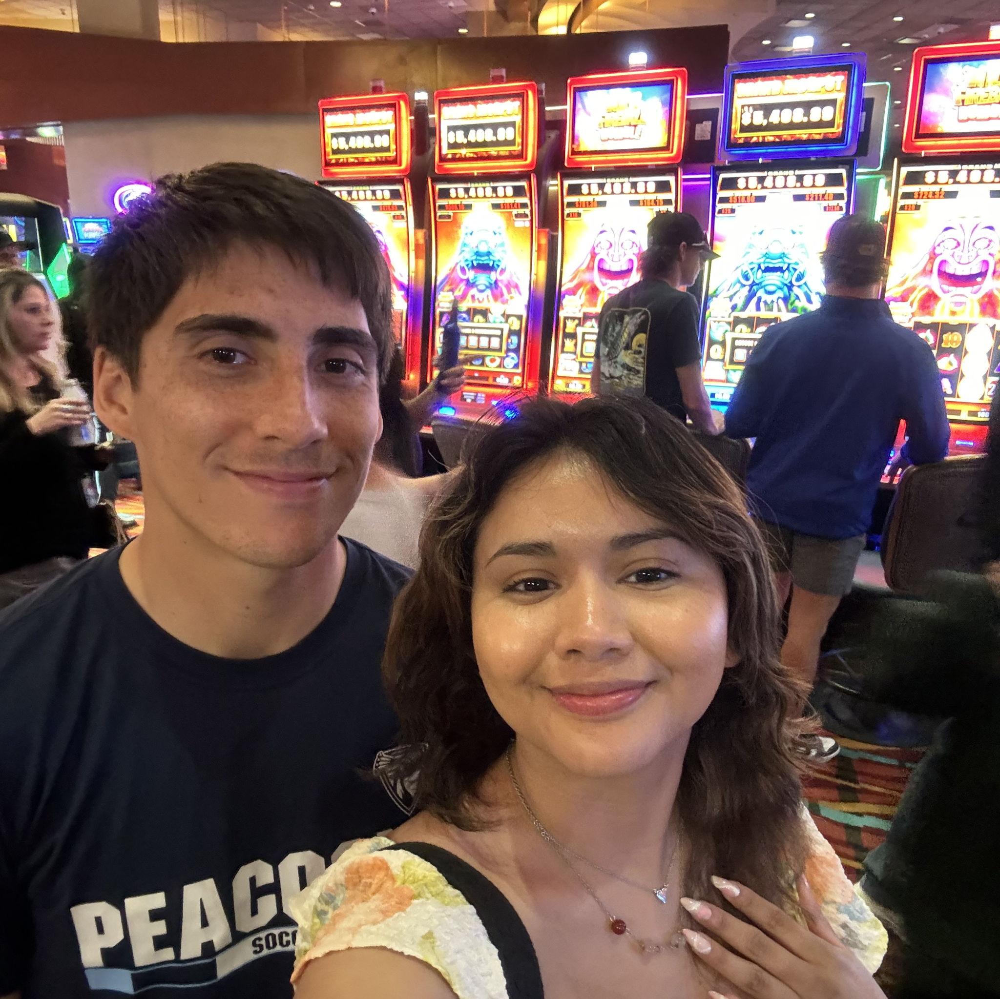 2/24/24: Jackie drove to Lubbock and then back 3 days later to be at Izabella and Ever's gender reveal and then we made our first trip to the casino! You gotta love Oklahoma.