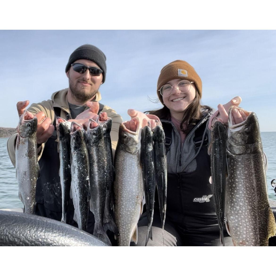 Limiting out on lake trout and coho salmon!