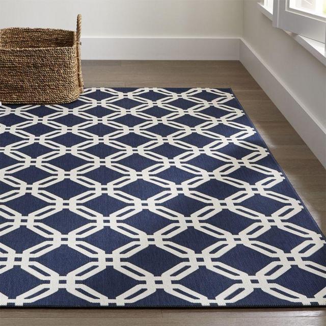 Arlo Blue Indoor/Outdoor 8'x10' Rug