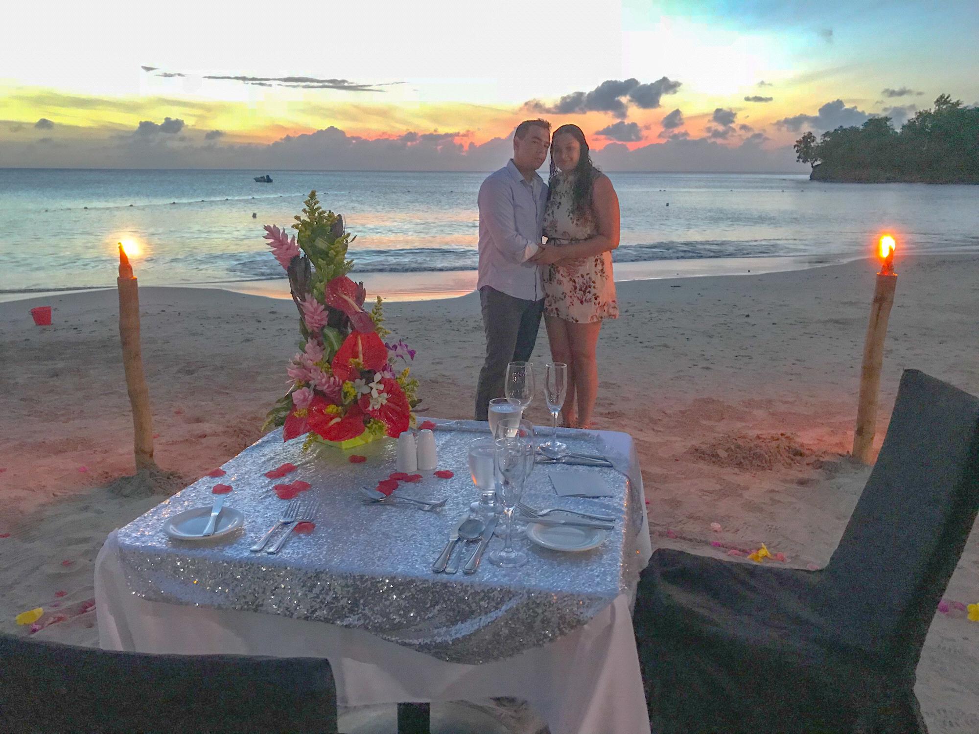The sun was setting in St Lucia and he was ready to ask me to be his wife.