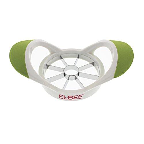 Elbee Home Upgraded Apple Slicer Cutter and Divider, Easy Grip Ultra Sharp Stainless Steel Blades, Easy to Clean, Makes Perfect Slices Every Time, Can Cut Large Apple