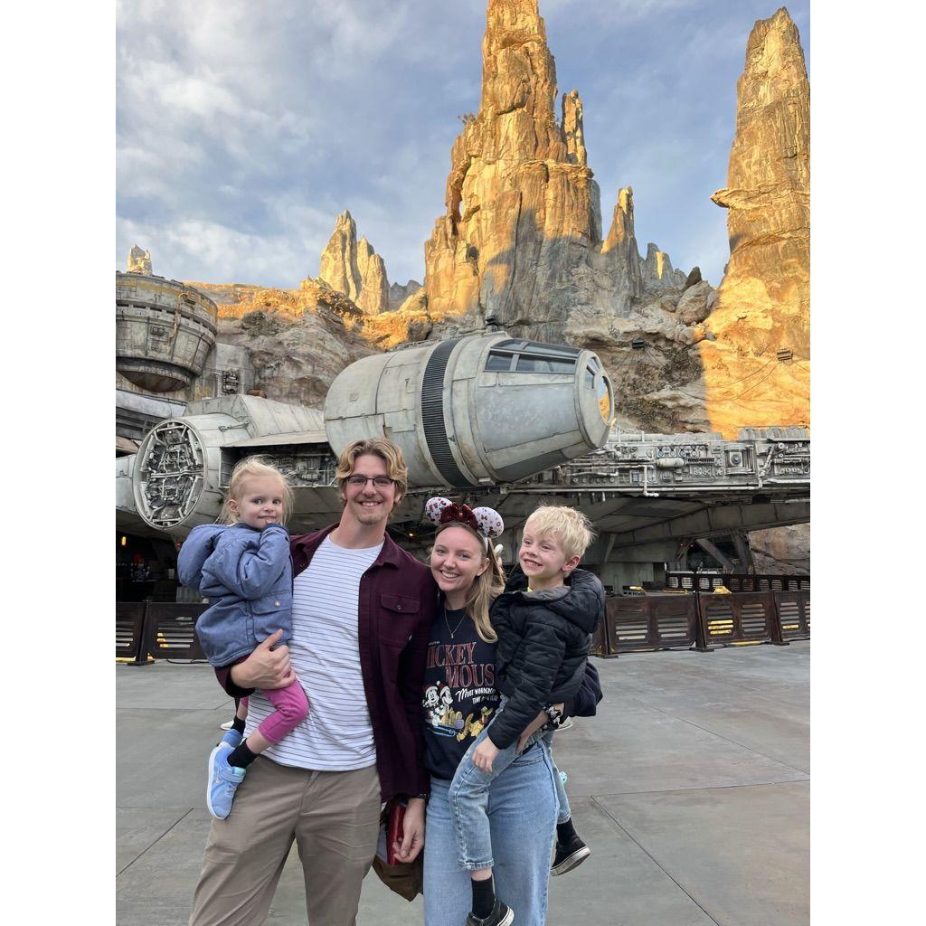 Disneyland with our niece and nephew 2022