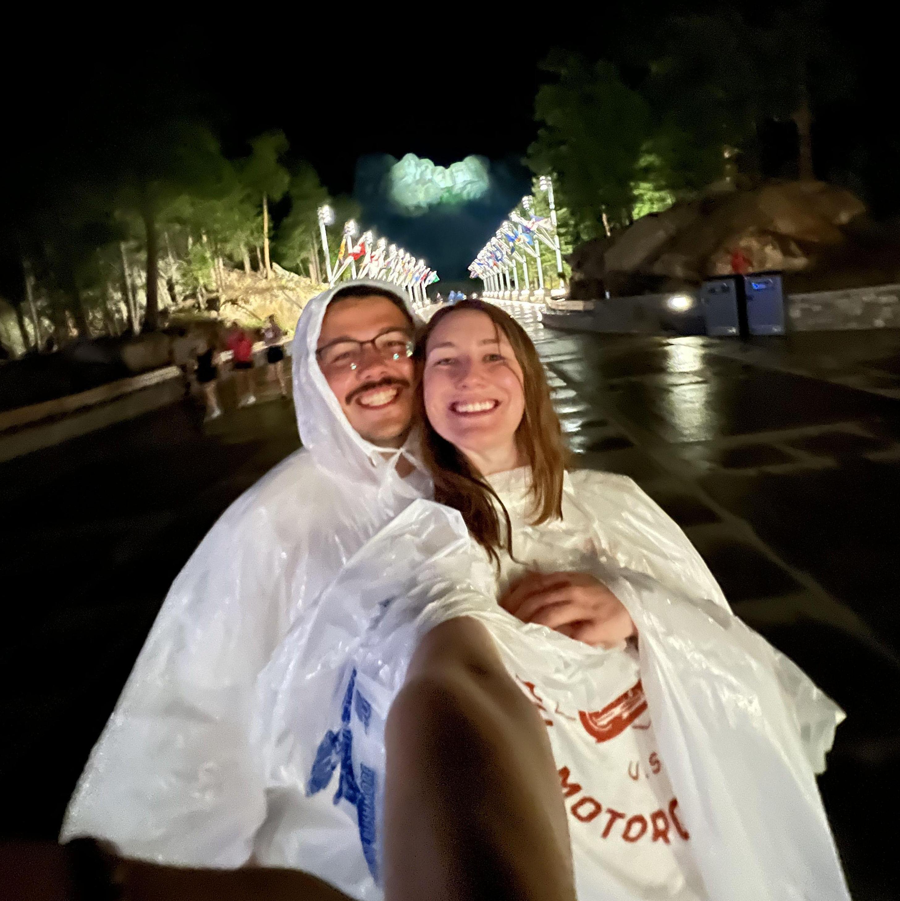 rainy night at Mt. Rushmore (Sturgis Trip, 2024)