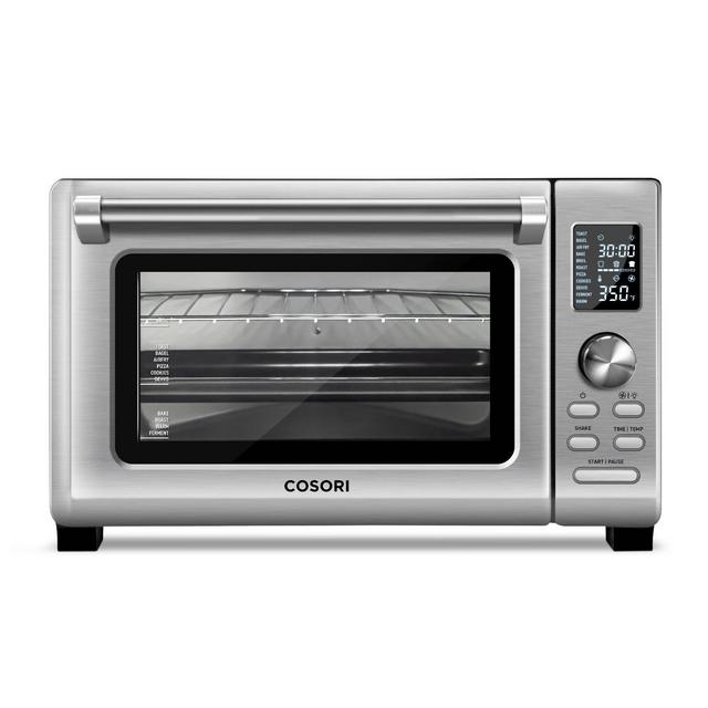 Cosori 25L Smart Air Fryer Toaster Oven with Meat Thermometer - Stainless Steel