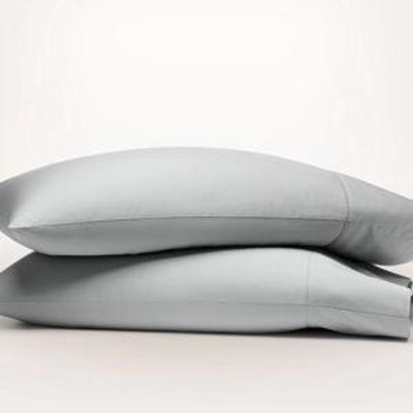Percale Hemmed Pillowcase Set - Color: Shore- Standard