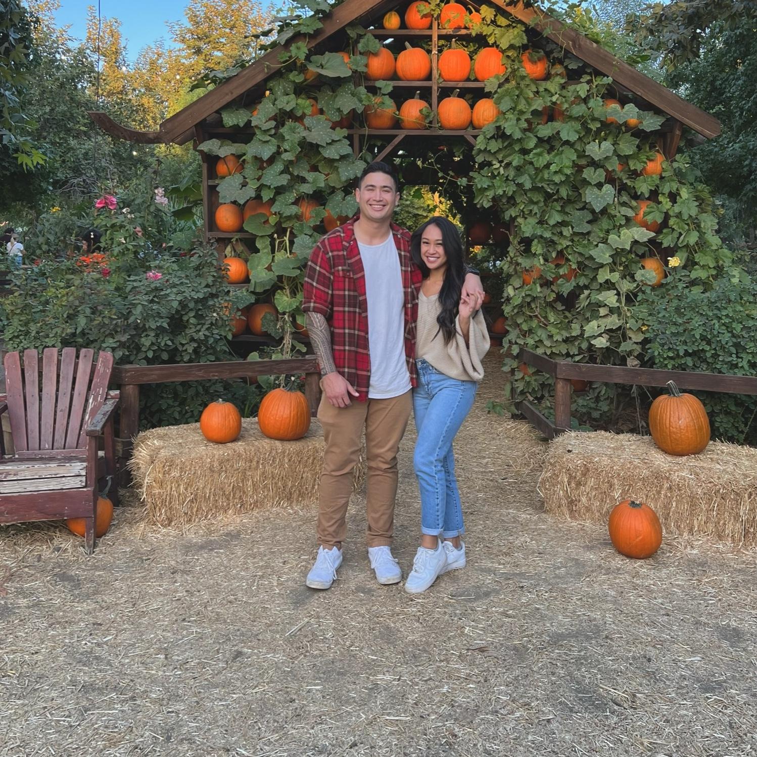 Going to the pumpkin patch together