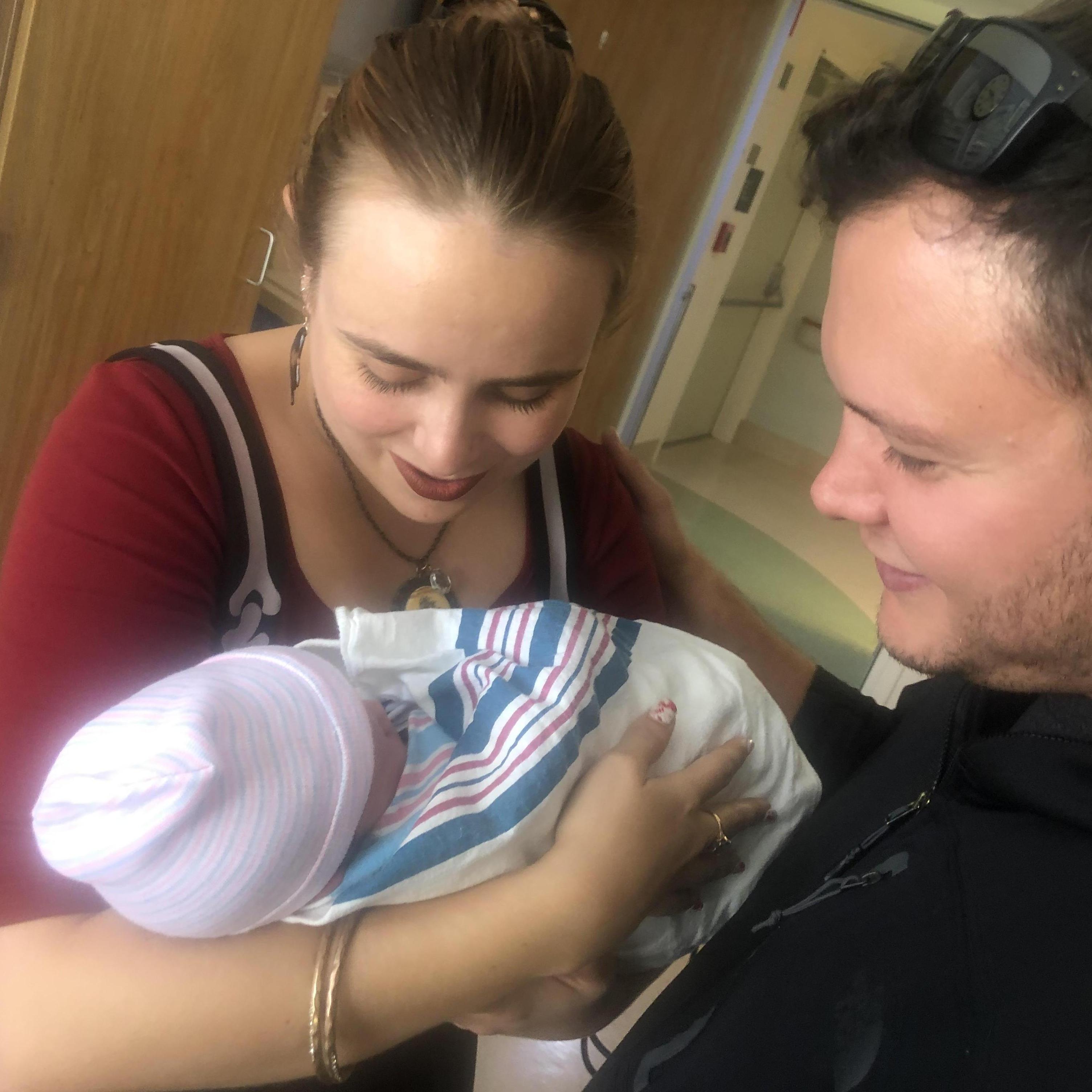 The first time we met our nephew Cameron, October 18th 2019.