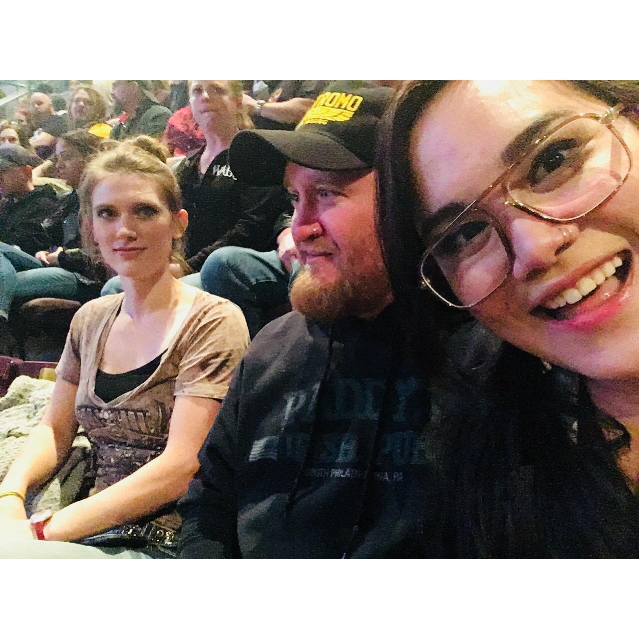 Watching A Perfect Circle live in Colorado Springs with Shawn's sister, Marissa, and Tim!