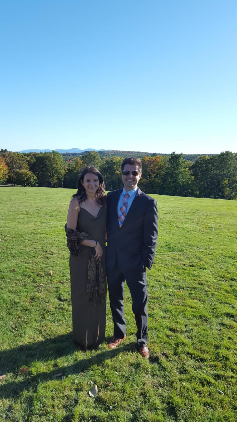 Attending our first wedding as a couple in Rennselaerville, NY