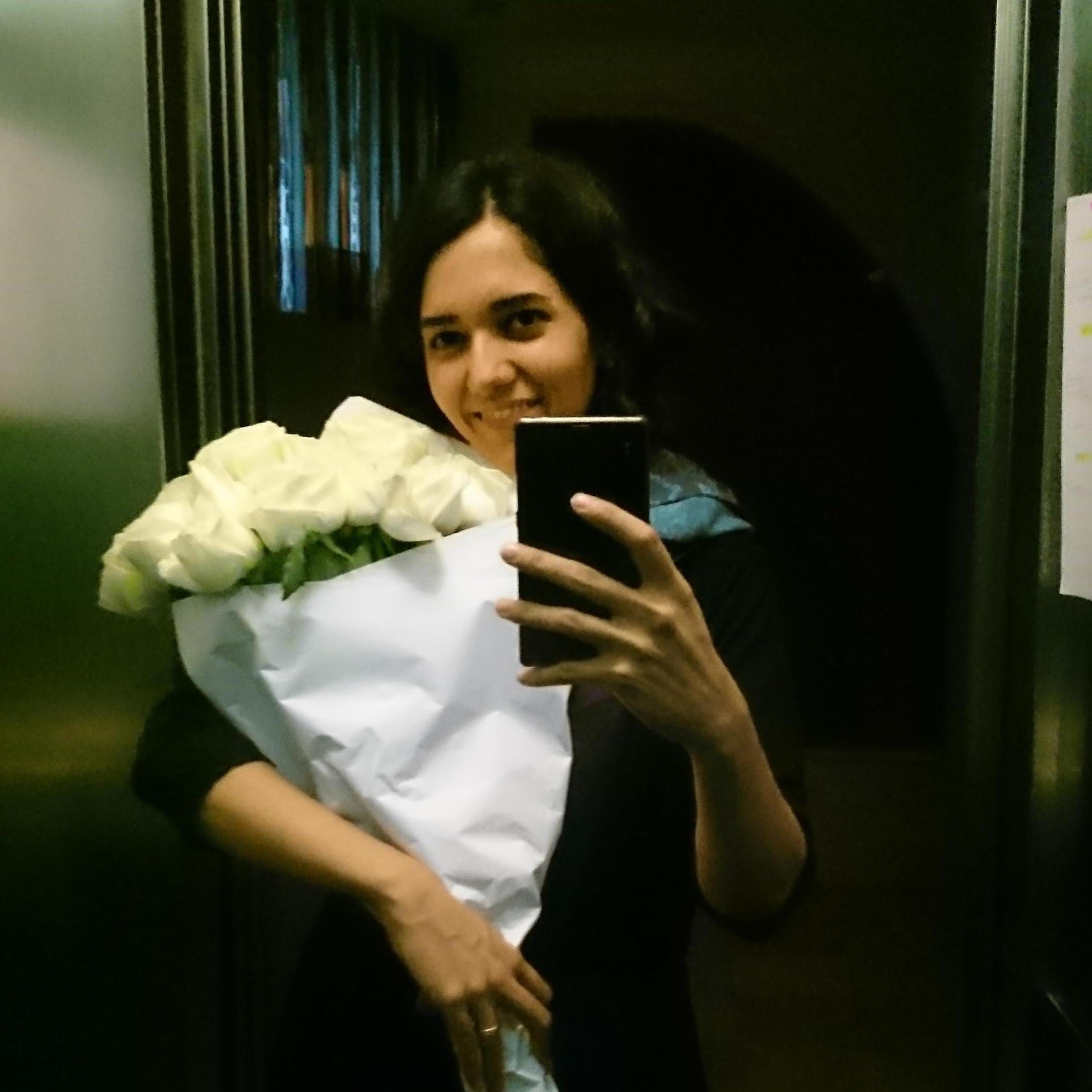 There were no 1800Flowers in Iran but I managed to send her flowers...